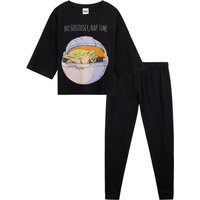 Disney Women's Mandalorian Pyjama Set in Black | Size: Medium