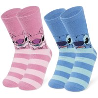 Disney Women's Stitch & Angel Socks 2 Pack