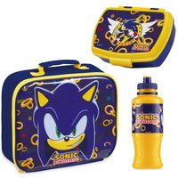 Sonic the Hedgehog Lunch Set - Lunch Bag Lunch Box & Water Bottle 430ml