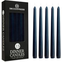 Candles Set Classic Dripless Tapered Metallic Unscented 8 Hours Décor Pack