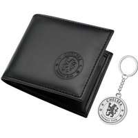 PU Wallet & Gold Keyring Set Card Slots & Coin Pocket