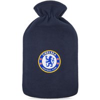 Chelsea FC Fleece Hot Water Bottle in Black