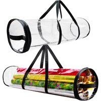 Deco Express Wrapping Paper Storage Bag 25×100cm in Clear