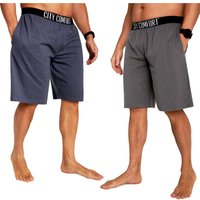 CityComfort Men's Short Pants Pack of 2 in Blue | Size: 2XL