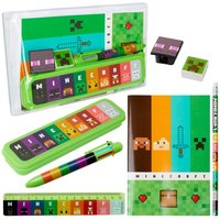 Minecraft Wallet Stationery Set with PP Pencilbox