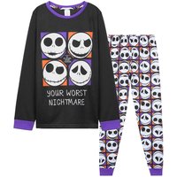 Disney Boy's The Nightmare Before Christmas Pyjama Set in Black | Size: 11-12 Years