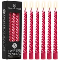 6 Hours Twisted Candles Pack 6