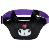Hello Kitty Women's Black Kuromi Plush Waist Bag