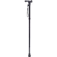 Loops Collapsible Telescopic Right Handed Ergonomic Walking Stick - 5 Height Settings