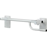 Loops Right Handed Toilet or Bed Rail - Power Coated Steel - Bedside Assistance Bar in Metallics
