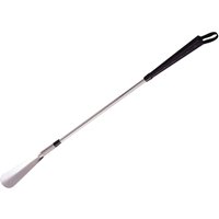 Loops Long Metal Shoe Horn - 61cm Long Shoe Remover Tool - Easy Grip Handheld Aid