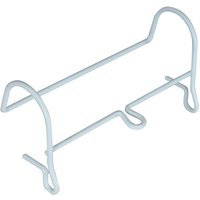 Loops Urine Catheter Bag Hanging Holder - Integrated Inlet Tube Clip - Plastic Coated