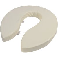 Loops Foam Padded Raised Toilet Seat - Raised 2 Inches - Easy Install Removable Cover