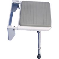 Loops Wall Fixed Padded Shower Seat - Detachable Seat - Aluminium Frame - 190k Limit