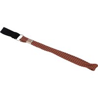 Loops Brown Walking Stick Strap - Strong Durable Nylon - Secure Elasticated Loop