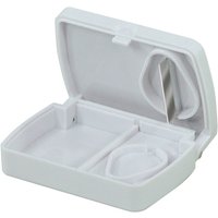 Loops Portable Pill Storage Box with Tablet Splitter - Compact Size - Storage Tray