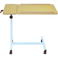 Loops Multi Purpose Overbed Wheeled Table - Dual Section Table - Tilting Mobile Table