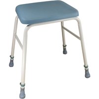 Loops Height Adjustable Perching Stool - 500 650mm Height - Padded Wipe Clean Seat