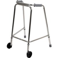 Loops Lightweight Aluminium Walking Frame with Wheels - 590 to 690 Height - Paediatric