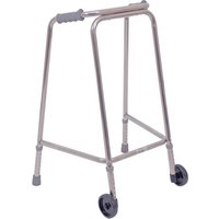 Loops Ultra Narrow Lightweight Walking Frame with Wheels - 490mm Width - Small