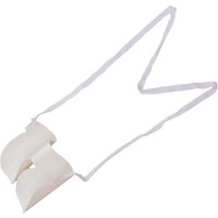 Loops White Moulded Pantyhose Dressing Aid - Easily Slide Pantyhose On - Looped Handle