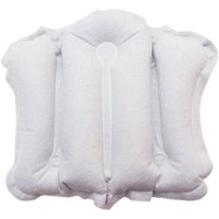 Loops Inflatable Bath Cushion with Suction Cups - Neck & Shoulder Support - White