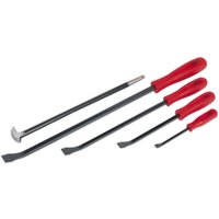 Loops 5 Piece Heavy Duty Pry & Heel Bar Set - Hardened Shafts - Easy Grip Handles