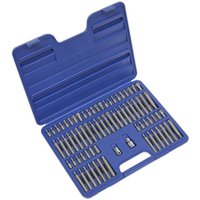 Loops 74pc TRX-Star SECURITY / Hex / Spline / Ribe Socket Bit Set - 3/8" 1/2" Sq Drive