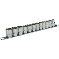 Loops 12 PACK Socket Set - 3/8" Metric Square Drive - 12 Point WallDrive High Torque