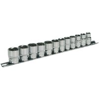 Loops 12 PACK Socket Set - 3/8" Metric Square Drive - 6 Point WallDrive High Torque