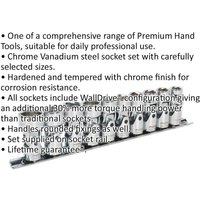 Loops 10 PACK Universal Metric Joint Socket 3/8" Square Drive 6 Point WallDrive Torque