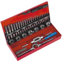 Loops 32pc Metric Tap & Split Die Set - M3 to M12 - Manual Bar & Socket Threading Tool