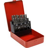 Loops 21pc Metric Tap Set - M3 to M12 - Manual Socket Threading / Tapping Bit Tool Kit