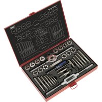Loops 33pc Metric & Imperial Tap & Split Die Set - Manual Bar & Socket Threading Tool
