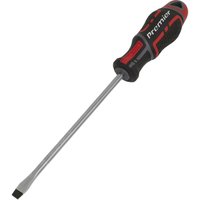 Loops PREMIUM Slotted 6 x 150mm Screwdriver - Ergonomic Soft Grip - Magnetic Tip