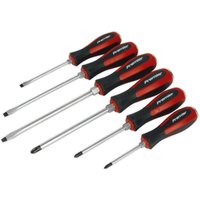 Loops 6 PACK Hammer Through Screwdriver Set - Hardened Steel Hammer Strike Chisel Caps in Metallics