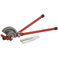 Loops Lever Type Tube Bender for 15mm & 22mm Pipes - Long Cranked Steel Handles in Metallics
