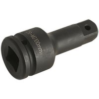 Loops 100mm Steel Impact Extension Bar - 3/4" Sq Drive - Spring-Ball Socket Retainer in Metallics