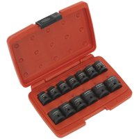 Loops 13 Piece Low Profile WallDrive Impact Socket Set - 1/2" Square Drive - Chromoly