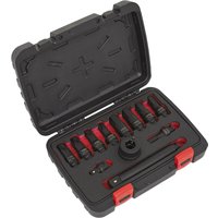 Loops 12 PACK Impact Socket Bit & Accessories Set - 3/4" Square Drive Chrome Moly