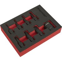 Loops 8 Piece Impact TRX-Star Socket Bit Set - 3/8" Sq Drive - Corrosion Resistant