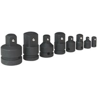 Loops 8 Piece Impact Socket Adaptor Set - Drop Forged Steel - Corrosion Resistant in Metallics