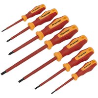 Loops 7 PACK VDE Screwdriver Set - 1000V AC Shock Proof Insulated Shafts Comfort Grip