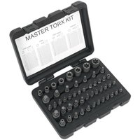 Loops 52pc TRX SECURITY Master Set Sockets & Bits - 1/4" 3/8" 1/2" Drive Male & Female