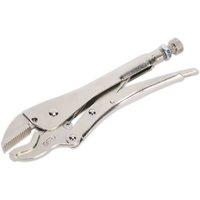 Loops 225mm Optimum Grip Locking Pliers - Spring Loaded Locking Mechanism - Steel in Metallics