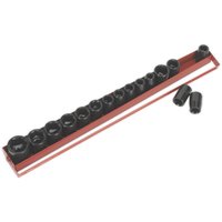 Loops 16 Piece PREMIUM Impact Socket Set - 1/2" Sq Drive - Imperial & Metric