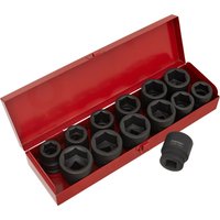 Loops 13 Piece PREMIUM Impact Socket Set - 3/4" Sq Drive - Imperial & Metric