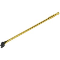 Loops 600mm Breaker Pull Bar - Replaceable 1/2" Sq Drive Knuckle - Gold Chrome Finish