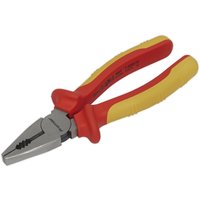 Loops 175mm Combination Pliers - Serrated Jaws - Hardened Cutting Edges - VDE Approved