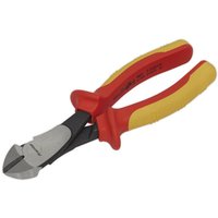 Loops 180mm Heavy Duty Side Cutters - Hardened Cutting Edges - Soft Grip VDE Approved